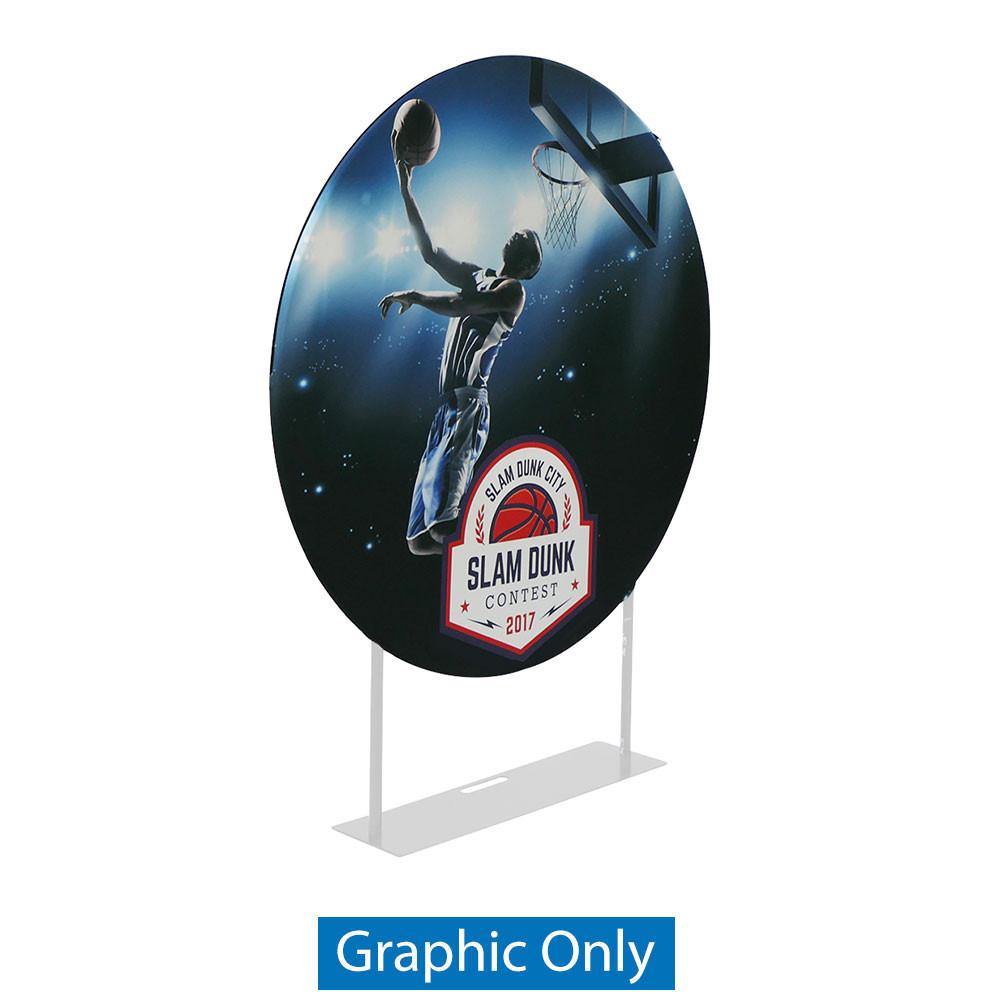 5 ft. EZ Extend® Circle Displays — Double Sided Graphic Only